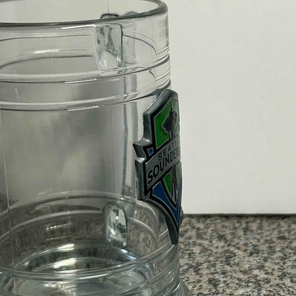 Seattle Sounders FC MLS Soccer -Pint Glass Beer Stein Mug 16oz -World‎ Cup 2025